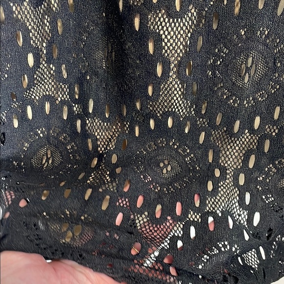 Black Lace Mini Dress - Picture 4 of 6